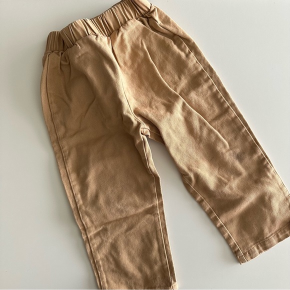 Toddler Khaki Button Down Matching Set Size 2T - Picture 4 of 6